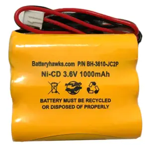 3.6v1000maH NICD Battery